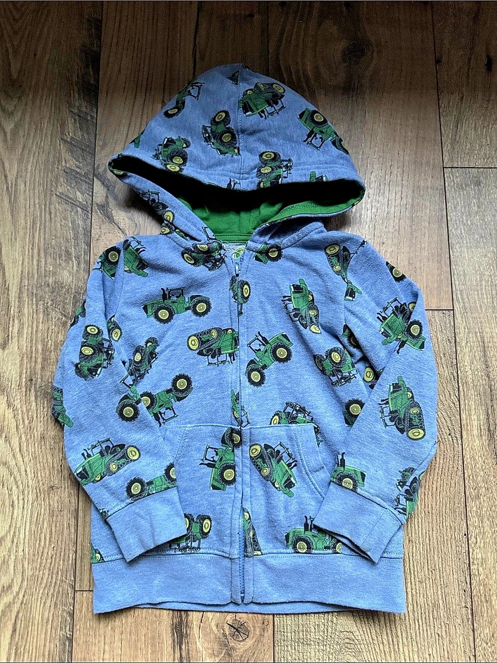 John Deere Boys 3T Tractor Print Hoodie